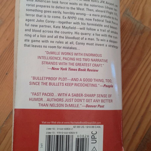 The Lion's Game by Nelson DeMille, paperback thriller