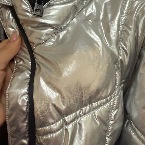 Desigual silver jacket used with local color fading