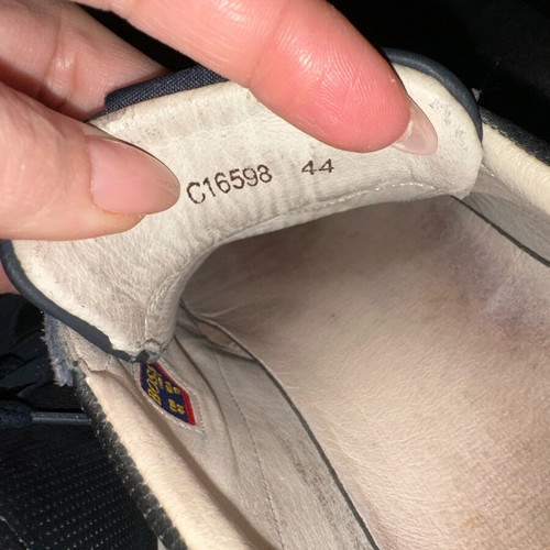 Boss shoes used dark blue suede size 44