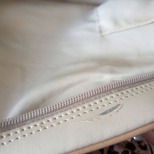 Women's beige-tan handbag like new made of leatherette