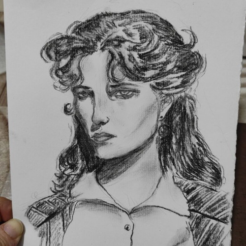 Portraits in Charcoal or Pencil A5 Size