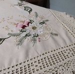 Christmas cotton tablecloth 85x85 new