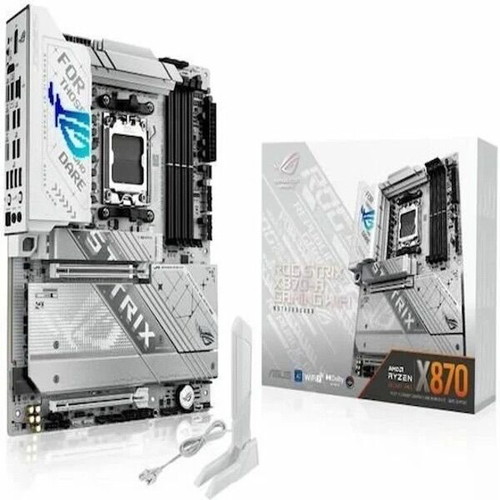 Asus ROG STRIX X870-A Gaming motherboard with Ryzen 7 9800X3D and Trident Z5 RGB DDR5 RAM
