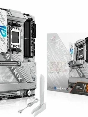 Asus ROG STRIX X870-A Gaming motherboard with Ryzen 7 9800X3D and Trident Z5 RGB DDR5 RAM