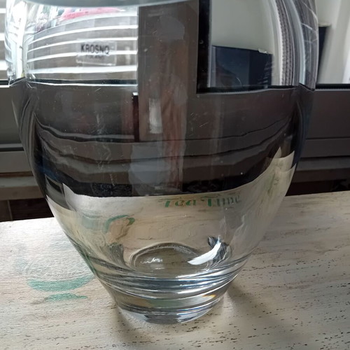 KROSNO Poland crystal vase like new, 23 cm height