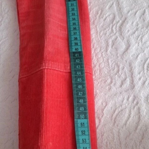 W&W Y2K Jacket in Coral Corduroy Fabric like New Size M