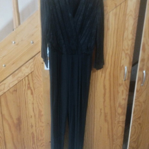 Y.A.S jumpsuit new, black with lace, size L