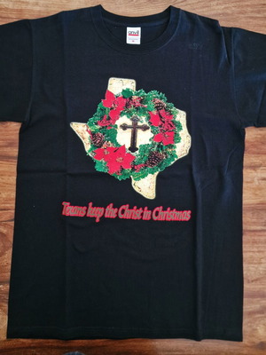 Texas t-shirt, 100% heavy cotton, black, size M