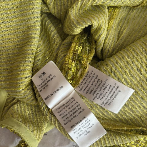 AGGI by Halewski Maxi Sequin Dress new, green-yellow