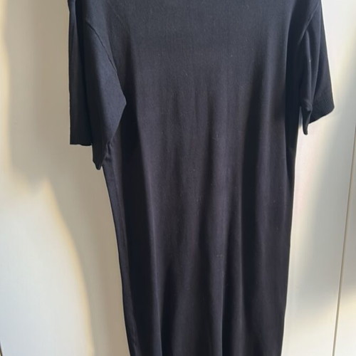 Knitted dress H&M black XS/S new, short-sleeve