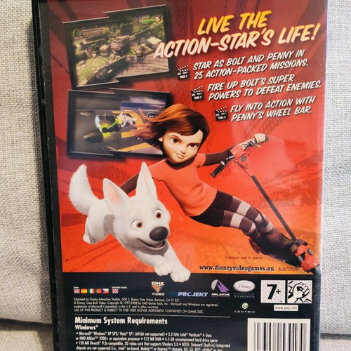 Bolt Disney PC DVD used, action game