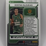 Kostas Sloukas 2025-26 Panini Contenders EuroLeague card like new