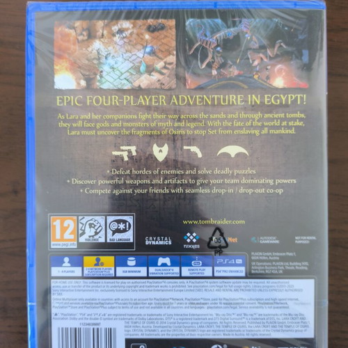 Lara Croft and the Temple of Osiris PS4 new, sealed, English