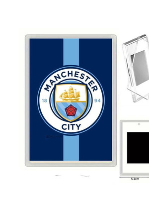 Μαγνητάκι ψυγείου Manchester City με διάφανη ακρυλική κορνίζα