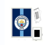 Μαγνητάκι ψυγείου Manchester City με διάφανη ακρυλική κορνίζα