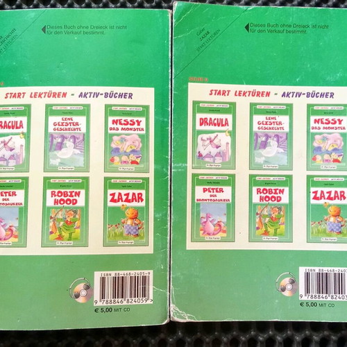 German learning comic used, set of 2 books