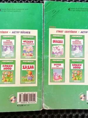 German learning comic used, set of 2 books
