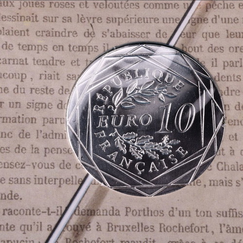 Silver coin 10 euros Monnaie de Paris "The Three Musketeers" Aramis new