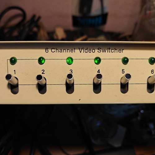 6-Channel Video Switcher used for CCTV