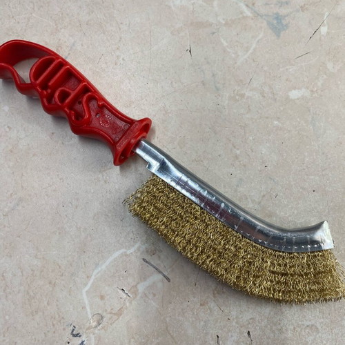 Brass wire hand brush new for grill cleaning