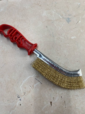 Brass wire hand brush new for grill cleaning