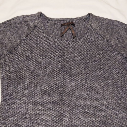 Review short wool dress used, grey, with short sleeves