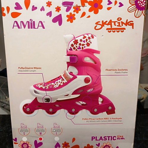 Amila adjustable kids skate like new, size 35-38