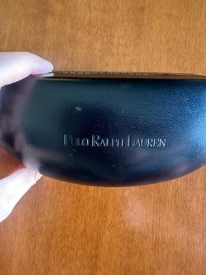 Polo Ralph Lauren large black glasses case like new