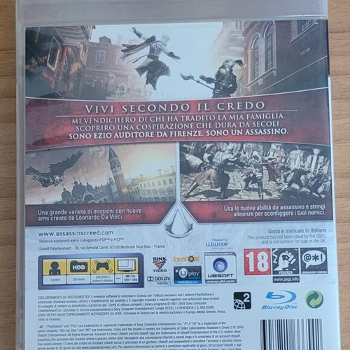 Assassin's Creed 2 PS3 game, European version
