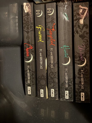 House of Night series books like new, 5 volumes by P.C. and Kristin Cast