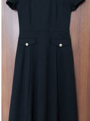 Black Shein summer dress XL with decorative pockets