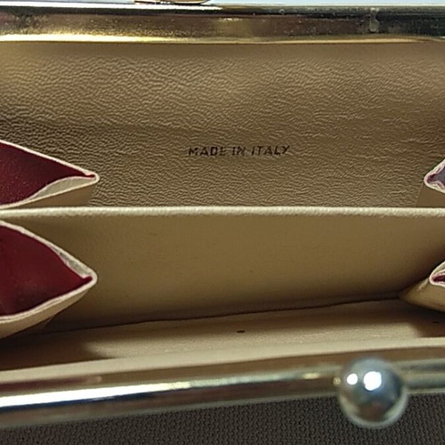 Vintage δερμάτινο πορτοφόλι με περίτεχνα σχέδια, καινούργιο, ιταλικής κατασκευής