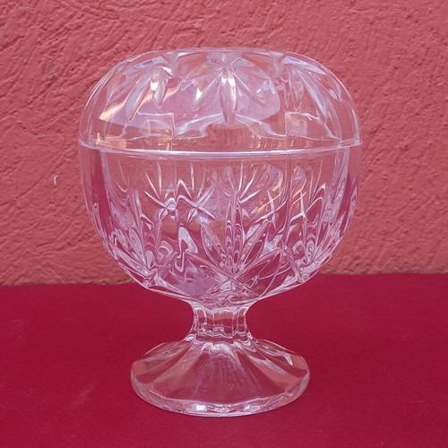 Crystal fondue bowl, small