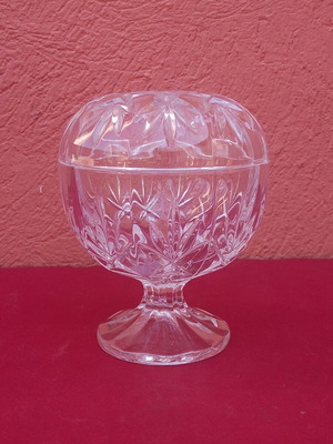 Crystal fondue bowl, small
