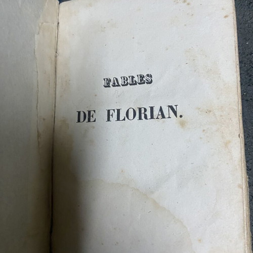 Fables de Florian 19th century edition used, Greek language