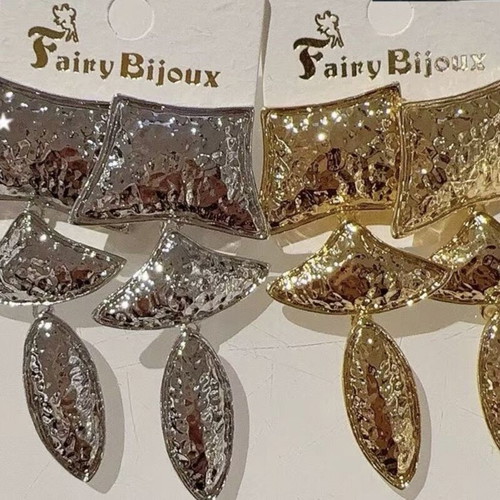 Agapitos earrings new, gold and silver