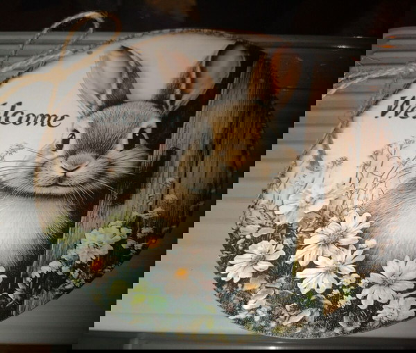 2D-Декорация Голям заек Добре дошъл