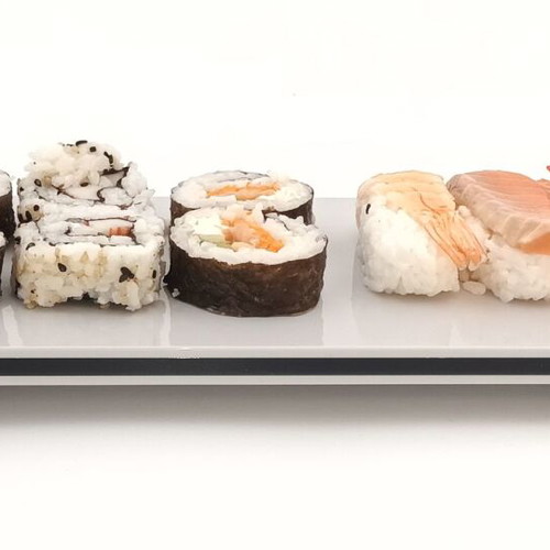 Designer Sushi Serving Tray from Plexiglas 12x28 cm new