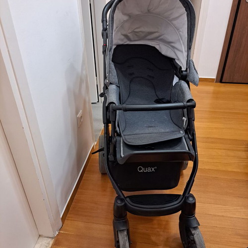 Quax Avenue Trio stroller used, dark gray 3 in 1