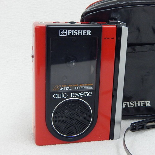 Fisher Stereo Cassette Player PH 35 with Sony headphones