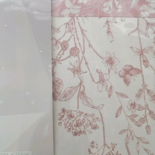 Bed sheet set super king 230x260 Biopros Patricia design 100% cotton sateen