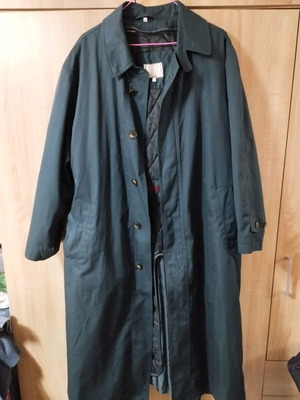 Men's vintage trench coat XL with removable extra lining like new, blue