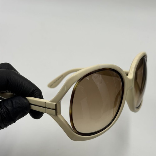 Tom Ford Jaquelin TF100 Ivory sunglasses used, made in Italy