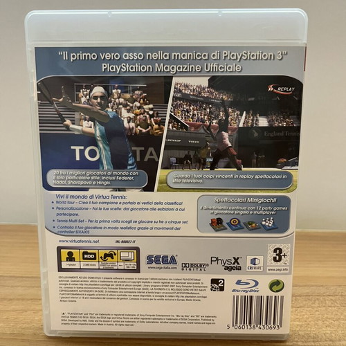 Virtua Tennis 3 PlayStation 3 game like new