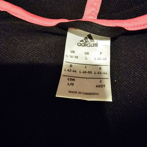 Adidas Climalite tracksuit used, size L, black