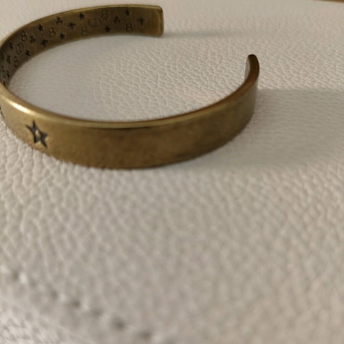 Christian Dior brass cuff bracelet like new, gold tone