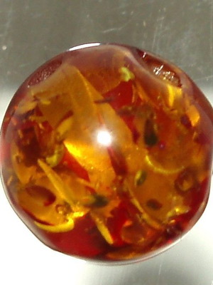 Authentic Baltic processed amber like new, pierced 14.40mm 9.10ct