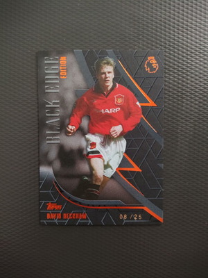 Topps Black Edge ποδοσφαιρική κάρτα David Beckham με αριθμό 08/25
