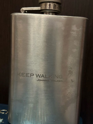 Metal flask Johnnie Walker 5oz new
