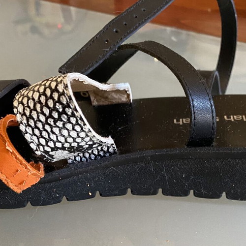 Fullah Sugah sandals like new, size 35, multicolor and black